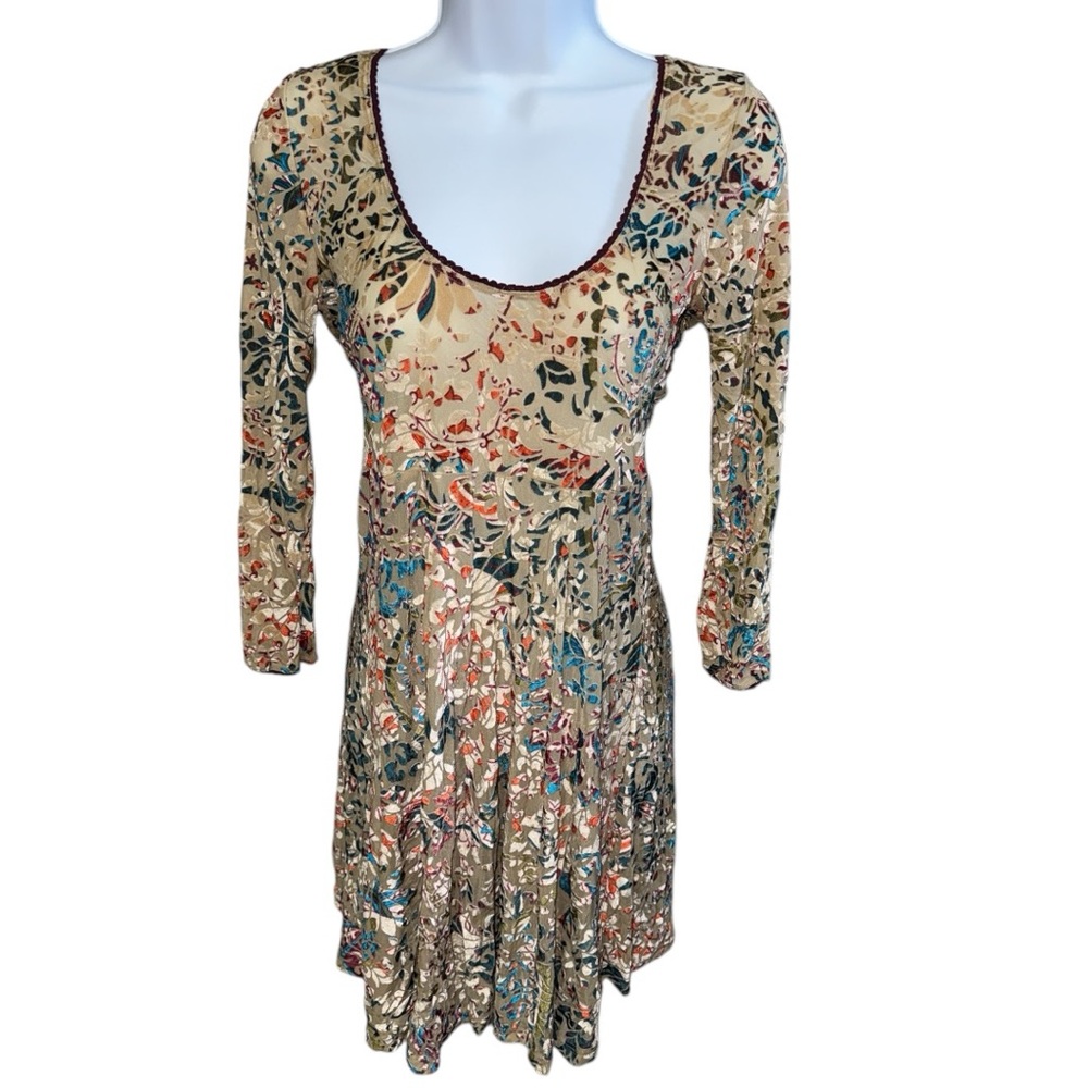 Women's Free People Velvet Floral Dress - S